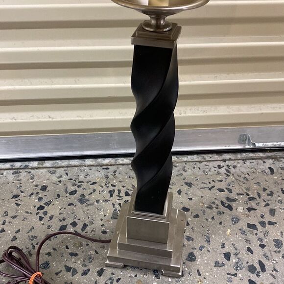 Uttermost Twist Table Tuco Lamp in Antique Black Twisted Metal - Picture 4 of 10